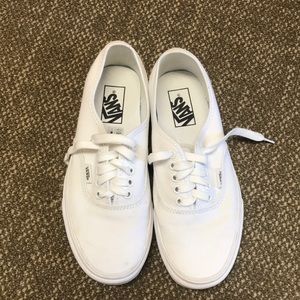 Unisex white Vans